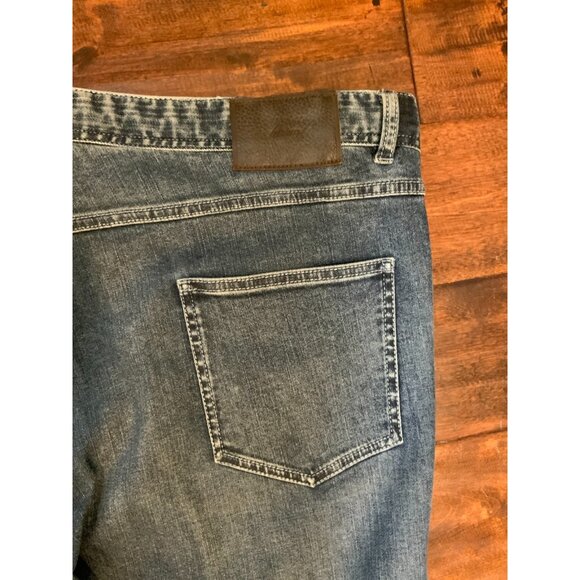Brioni Blue Dark Wash Denim Silvio Jeans Slim Leg Jeans, Size 42 - Picture 5 of 5